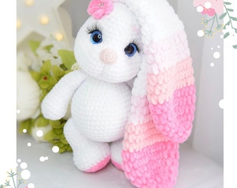 bunny crochet pattern - amigurumi crochet pattern - plush bunny crochet pattern - toy crochet pattern - rabbit crochet - bunny pattern