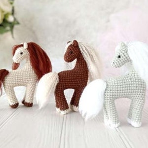 Little Pony Amigurumi Pattern - Crochet Pony Pattern - Amigurumi Pony Pattern - Horse Crochet - Easy Crochet Pattern - Cute Horse Amigurumi