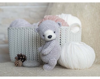 Teddy bear crochet pattern - amigurumi crochet pattern - plush bear crochet pattern - velvet bear crochet pattern - crochet teddy pattern