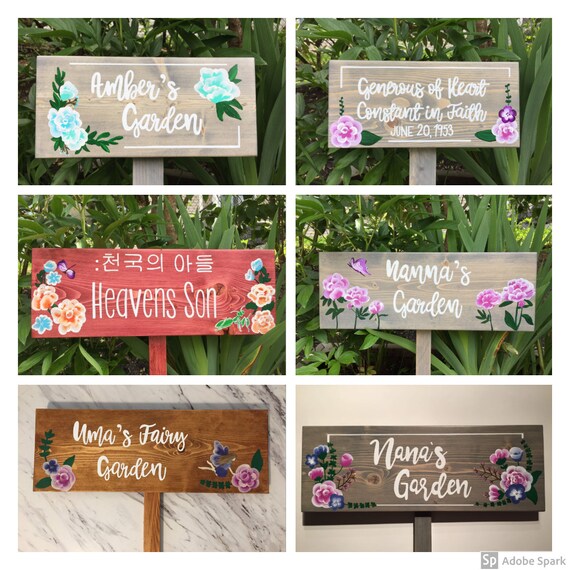 Custom Outdoor Sign Garden Sign Outdoor Decor Wood Sign Etsy