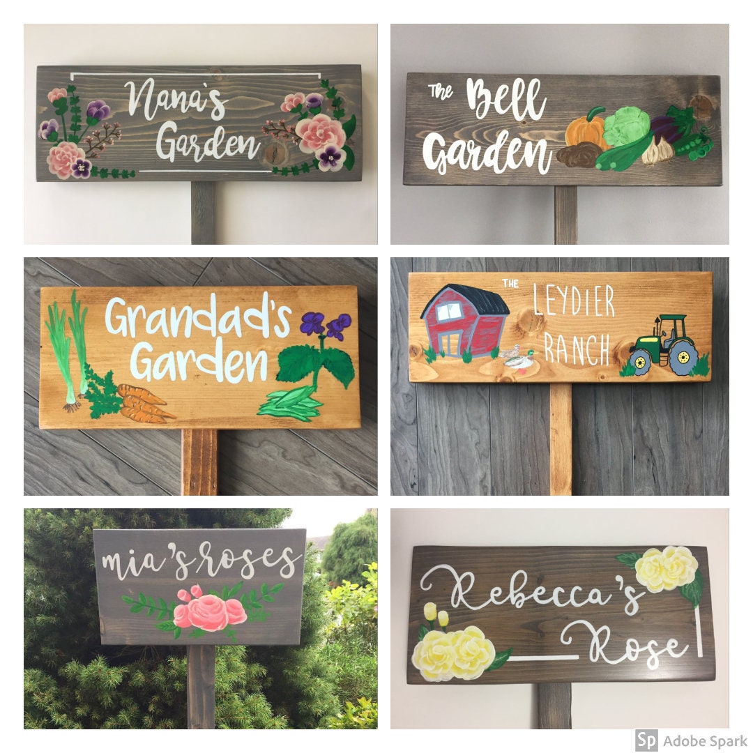 Custom Outdoor Sign Garden Sign Outdoor Decor Wood Sign Etsy