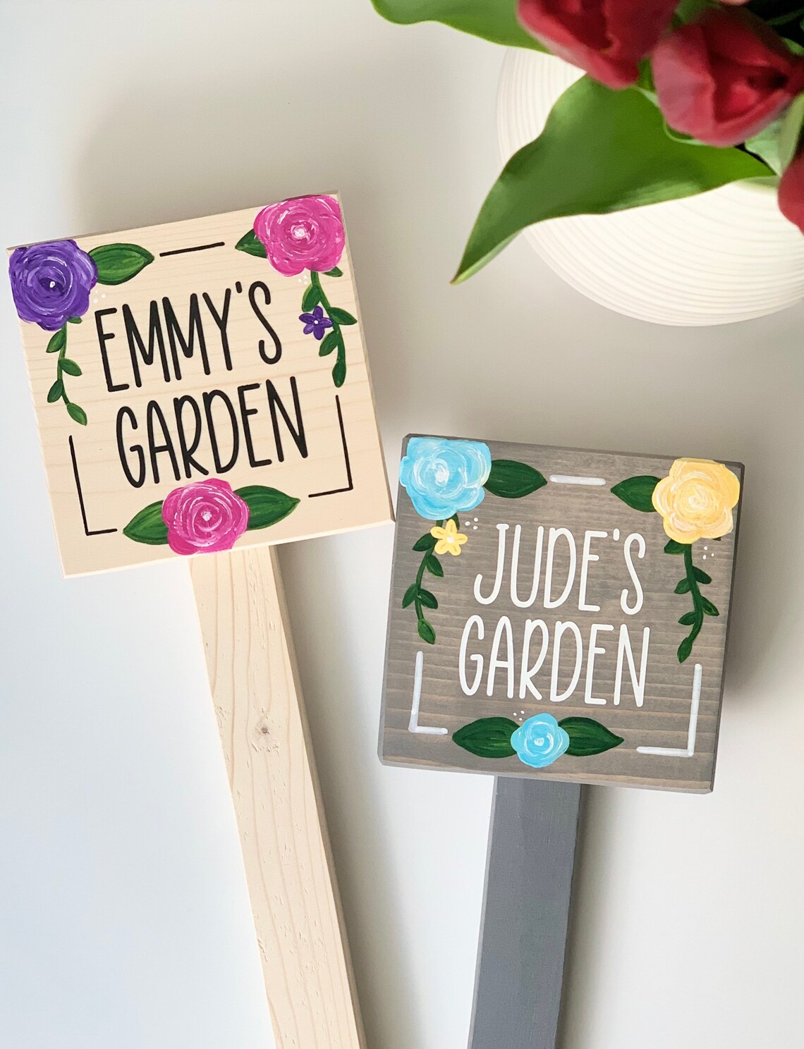 Small Garden Stake Outdoor Sign Outdoor Decor Wood Sign Etsy