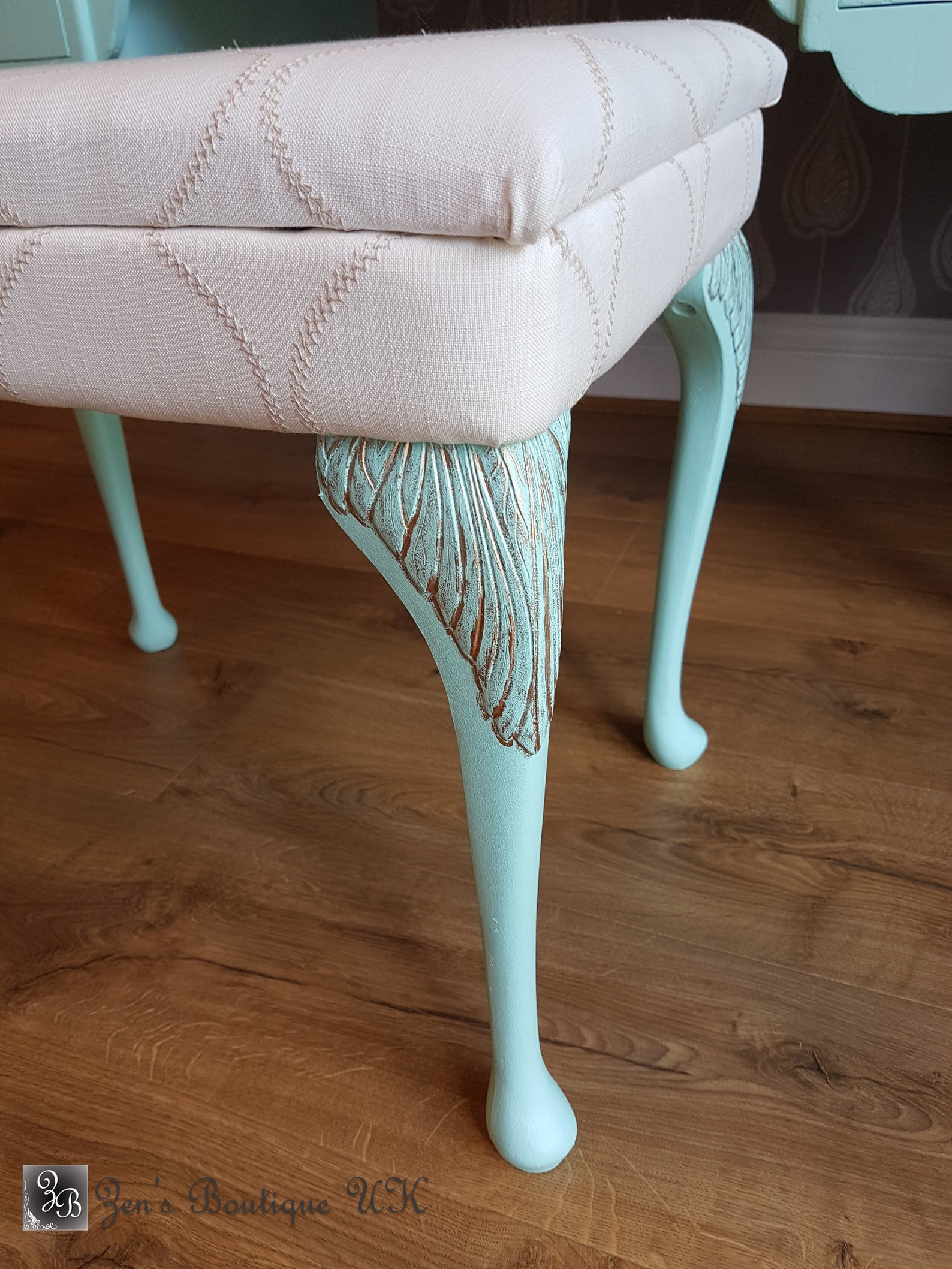 NOW SOLD. Vintage Dressing Table With Mirror and Stool Hand | Etsy UK