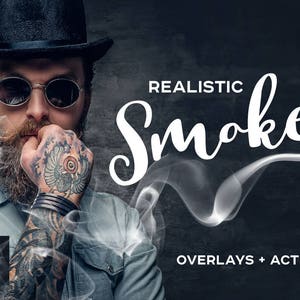 Fog & Smoke Overlays Effect Photoshop Actions Download Pack of Overlays in JPG with quick Actions, Photo Collection, Texture Pack image 1