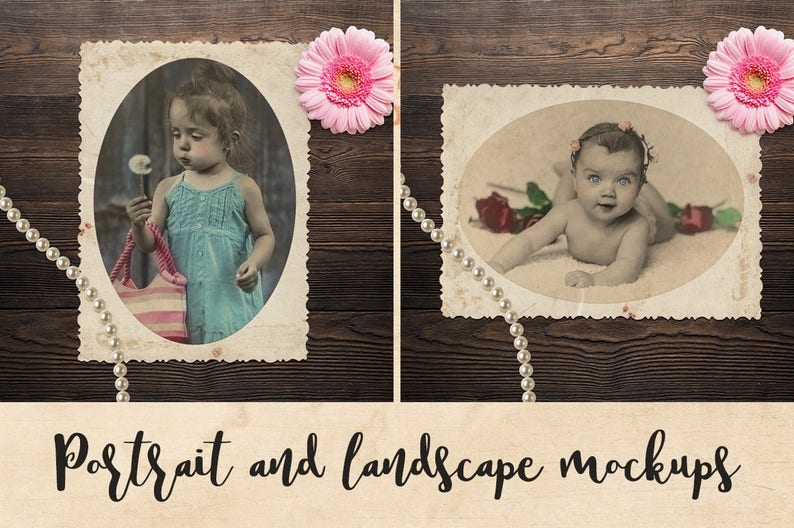 Download Vintage Old Colorized Photo Effect Photoshop Actions & Mockup | Etsy