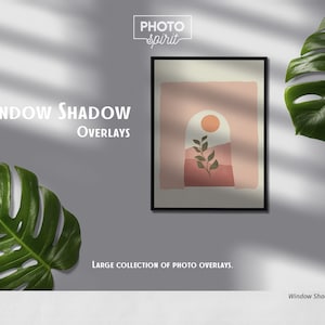 Window Shadow Overlays for Photoshop - Add Shadows Window Frame, Jalousie, Cell or Cage to Your Photo. Overlay Blinds, Drop Shadow Effects.
