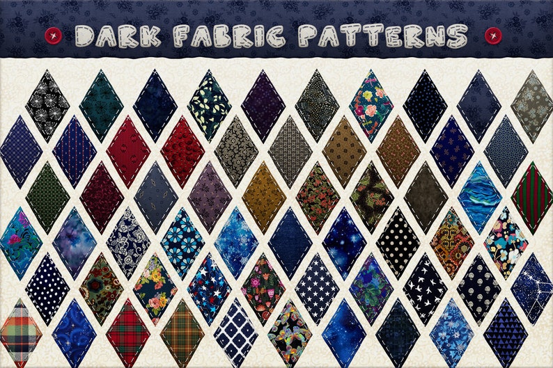 Patchwork Photoshop-lagerstilar: Verktygssats för tygstruktur (digital nedladdning) bild 3