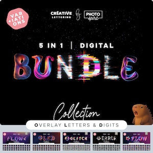 Digital Edge Overlays Collection: 5 Futuristic Overlay Sets for Bold, Dynamic, and High-Tech Designs