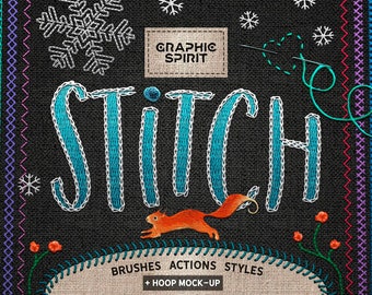 Stitch Photoshop Toolkit: Penslar, åtgärder, stilar och rammodeller