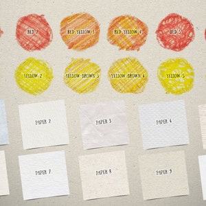 COLOR PENCIL BOX Adobe Photoshop Styles - Hand Drawn Textures With Real ...