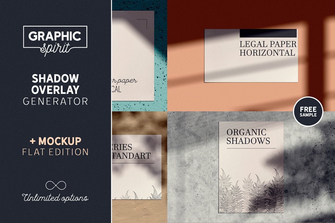 Download Shadow Overlay Generator Mockup For Photoshop Templates Etsy