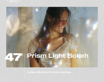 Prism Light Bokeh Overlays: 47 Premium JPG Images for Stunning Visual Effects and Backgrounds in Your Creative Projects
