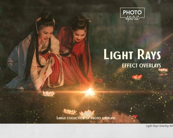 Light Rays Effect Overlays for Photoshop (34 JPG)