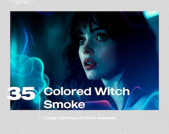 Witch Smoke Overlays: 35 Magical Photo Effects (JPG)