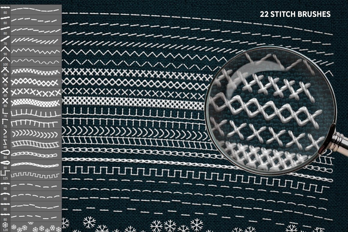 Embroidery Stitch Effect Photoshop