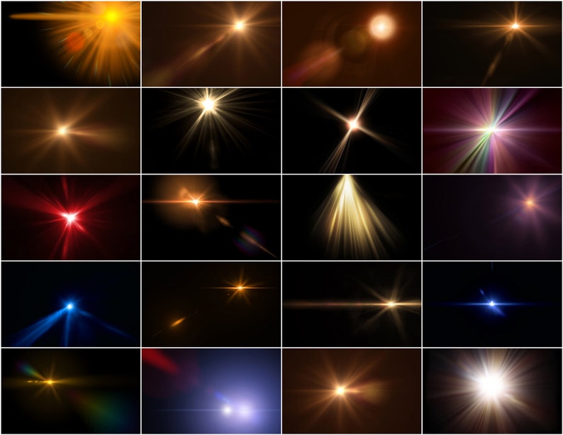 Light Rays Effect Overlays for Effects for Photo Etsy