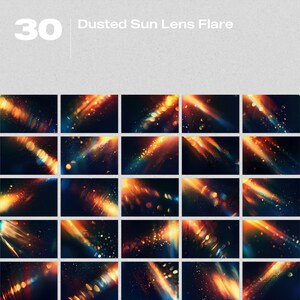 Dusted Sun Lens Flare Effect Photo Overlays: Add a Warm, Radiant Glow ...