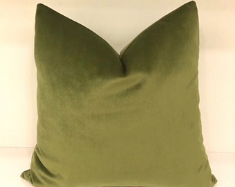 Moss green pillow | Etsy Finn Knit Throw Pillow, Mustard, 18x18