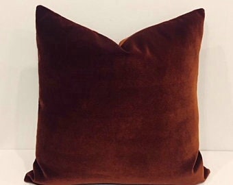 Duruhome | Etsy Luxury Dark Mink Velvet Throw Pillow