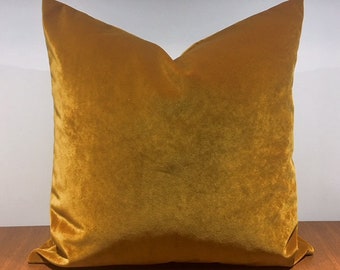 gold velvet pillow shams