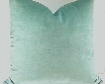 mint green throw pillow