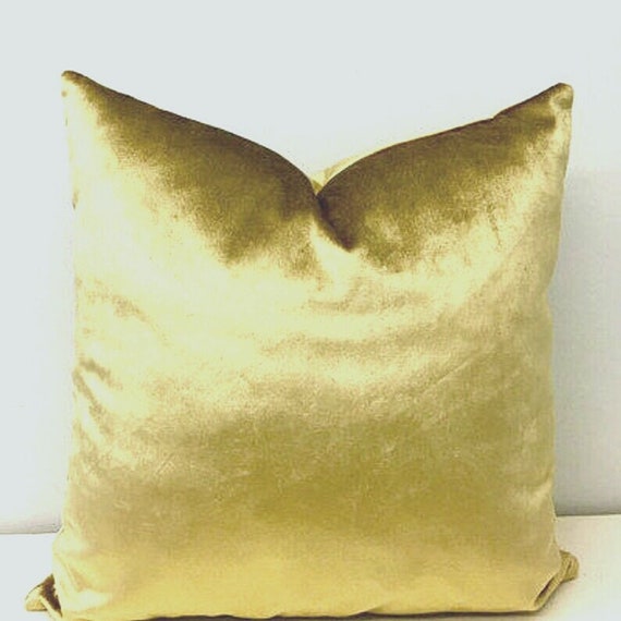 Luxury Gold Velvet Pillow Cover: Handmade Home Decor Cushion