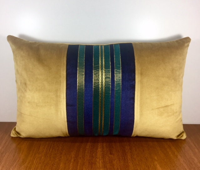Almohada de tiro de terciopelo oro de lujo almohadas de oro | Etsy