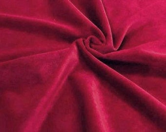 Dark Fuchsia Upholstery Velvet Fabric, Fabric By The Yard, Curtain Fabric, Furniture Fabric, Chair Fabric, Velvet Fabric, Fabric By The Yard