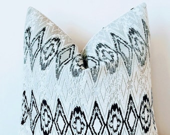Navy Blue Velvet Pillow Cover: Geometric Decorative Throw Pillow