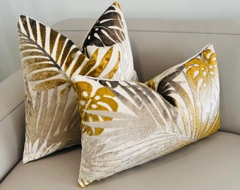 Dark Gold Velvet Pillow Cover, Mother’s Day Gift, Velvet Throw Pillow, Decorative Couch Sofa Pillows, Chair Pillows, Gold Pillow Cover 20X20
