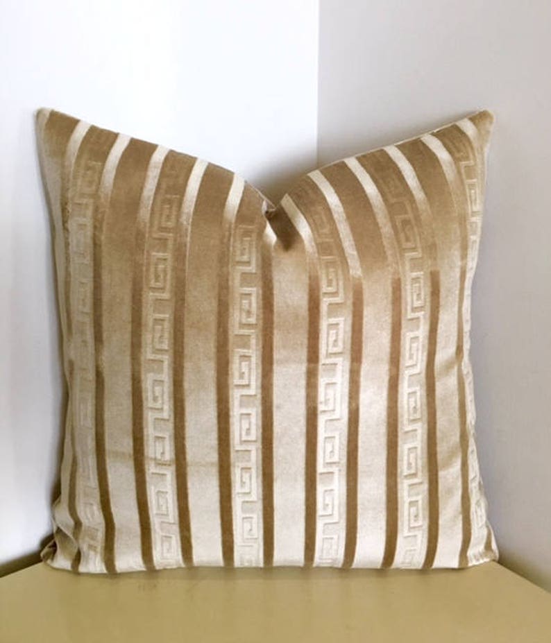 Luxury Beige Velvet Pillow Cover Beige Pillows Velvet Etsy