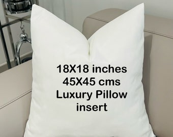 Handmade Pillow Insert: Luxury Microfiber Cotton, Anti-Allergenic Polyfill