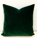 Luxury Dark Green Velvet Pillow Cover, Green Pillows, Throw Pillow, Cushion Case, Pillow Case, Decorative Pillow, Green Velvet Pillow Covers 