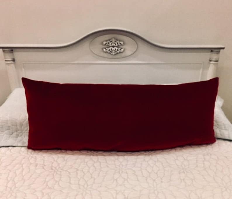 Luxury Burgundy Velvet Lumbar Pillow Cover Burgundy Pillow Etsy