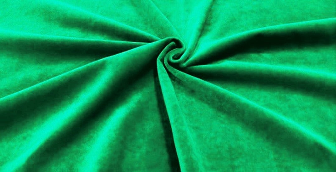 Upholstery Kelly Green Velvet Fabric, Green Velvet Fabric, Green Fabric