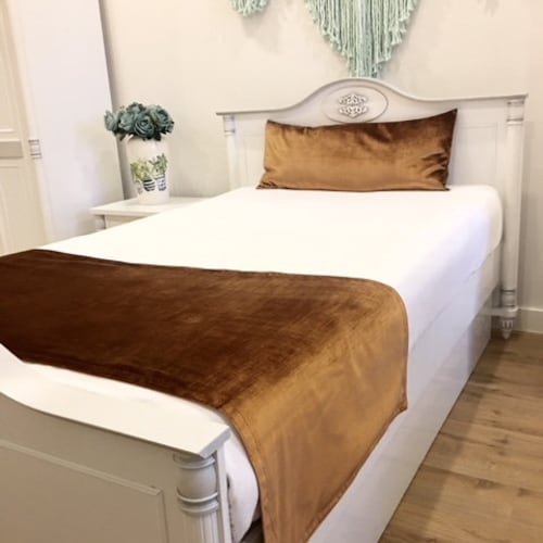 Velvet Bed Runners for Bedrooms All Sizes Hotel Bed Runners Etsy