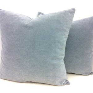 Set of Two Grey Velvet Pillow Covers, Grey Throw Pillows, Velvet Pillow Case, Decorative Cushion Cover, Grey Velvet Pillow Cover 20X20