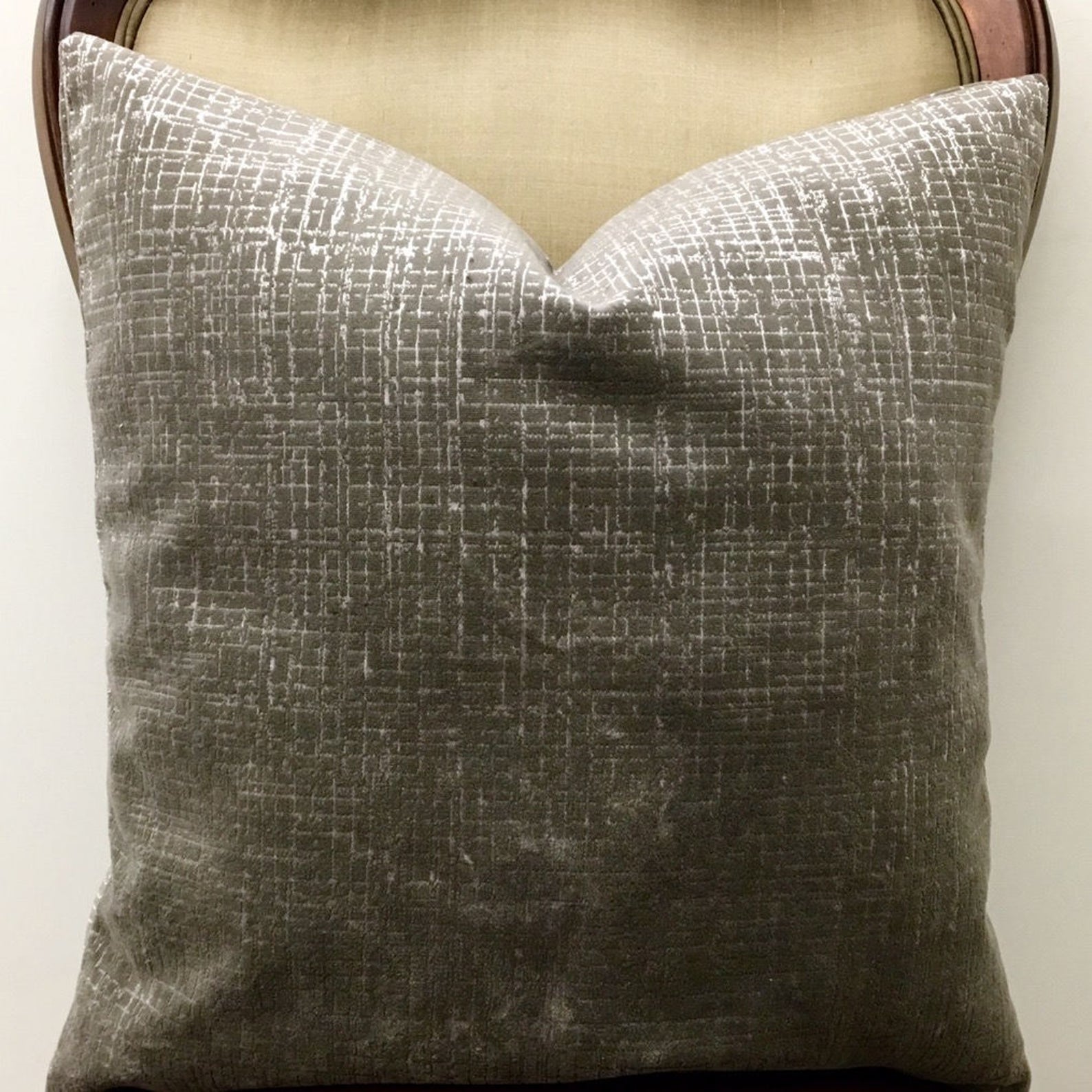 Grey Velvet Pillow Cover Grey Pillows 18X18 Velvet Pillow Etsy