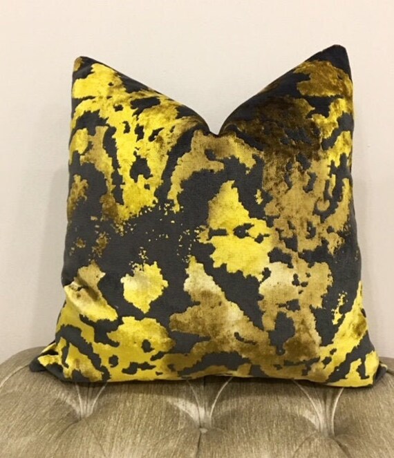 Luxury Gold Velvet Pillow Cover Gold Pillows Velvet Etsy