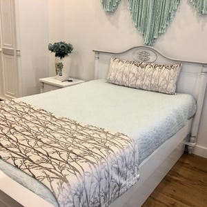 Double-Sided Beige Velvet Bed Runner, Runners, Bed Scarf, Bed Cover, Twin Full King Queen Size Bed Runners, Velvet Bed Runners For Bedrooms