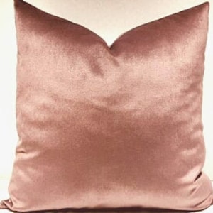 Dusty Rose Velvet Pillow Cover, Pink Throw Pillows, Pink Pillow Case, Decorative Cushion Case, Pink Velvet Pillow Cover 20X20, All Sizes