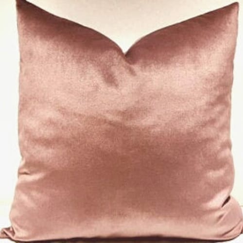Luxury Dusty Pink Velvet Throw Pillows Velvet Pillow Cover Etsy