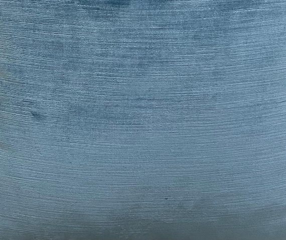 Luxury Blue Velvet Upholstery Fabric: 55" Wide, By The Yard