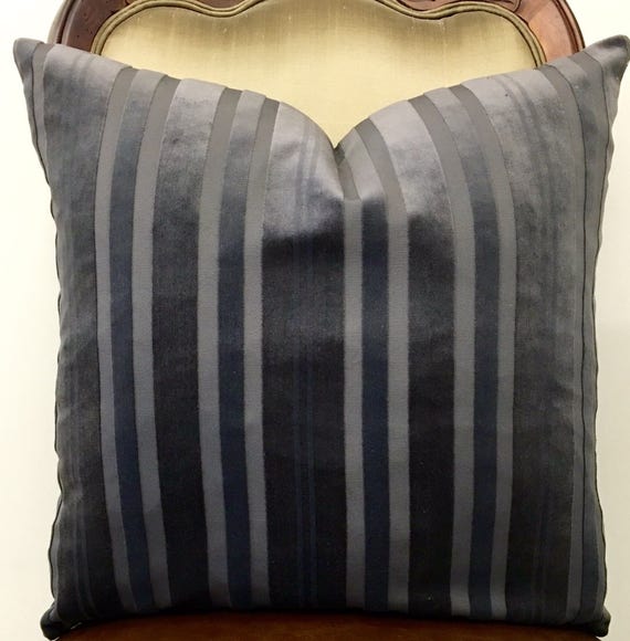 Grey Velvet Pillow Cover Grey Pillow Velvet Pillow Covers Etsy