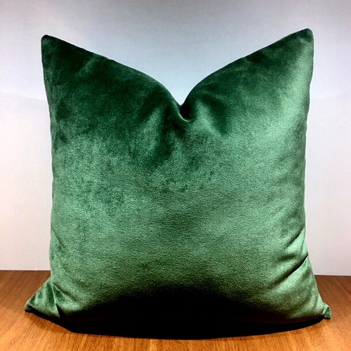 Luxury Petrol Green Velvet Throw Pillows Velvet Pillow Cover Etsy
