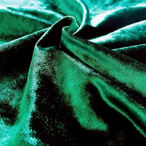 Luxury Emerald Green Velvet Fabric, Upholstery Fabric By The Yard, Curtain Fabric, Furniture Fabric, Chair Fabric, Green Velvet Fabric