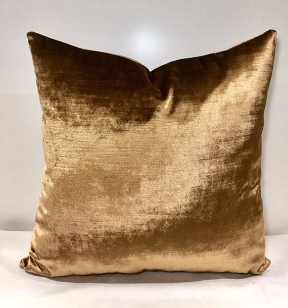 Luxury Bronze Velvet Pillow Cover 
