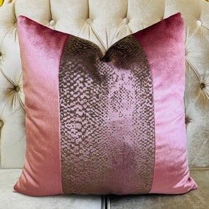 Luxury Pink Velvet Cushion Cover, Pink Pillow Cover, Pink Pillow Case, Throw Pillow, Decorative Pillow, Pillows, 18X18 20X20 Velvet Pillows