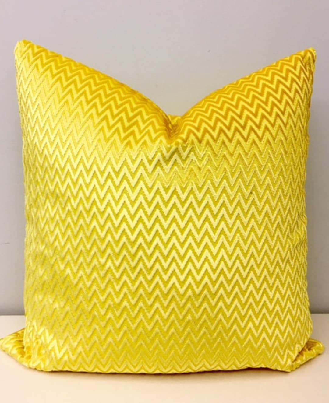 Yellow Velvet Pillow Yellow Pillow Cover Velvet Pillow Etsy