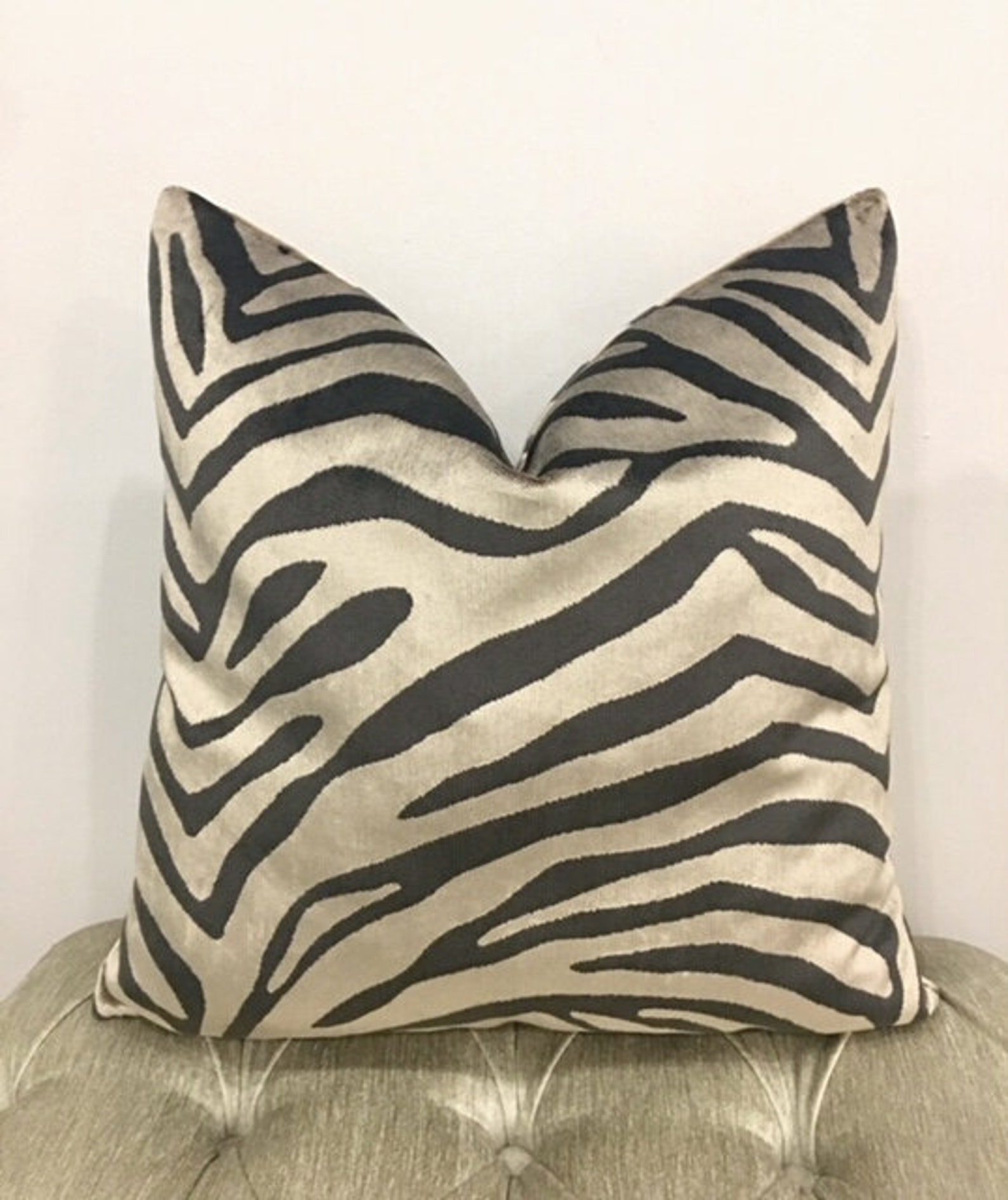 Luxury Gray Velvet Pillow Cover Velvet Pillow Grey Velvet Etsy